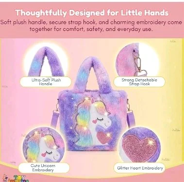 Toy Imagine Unicorn Sling Bag for Kids Birthday Gift for Girls Crossbody Bag for kids with Soft Fur Finish Baby Toddler Handbag Cute Princess Purse Mini Sling Bag for 3-12 Year Girls Fashion Accessory
Amazon's Choice