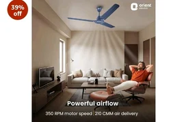Orient Electric Apex-FX 1200mm Ceiling Fan for Home| BEE 1 Star Rated Energy Efficient Fan| Rust Resistant | Strong and Powerful Motor | 2 Years Warranty by Orient | Blue - Pack of 1
1K+ bought in past month - Blue