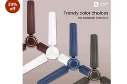Orient Electric Apex-FX 1200mm Ceiling Fan for Home| BEE 1 Star Rated Energy Efficient Fan| Rust Resistant | Strong and Powerful Motor | 2 Years Warranty by Orient | Blue - Pack of 1
1K+ bought in past month - Blue