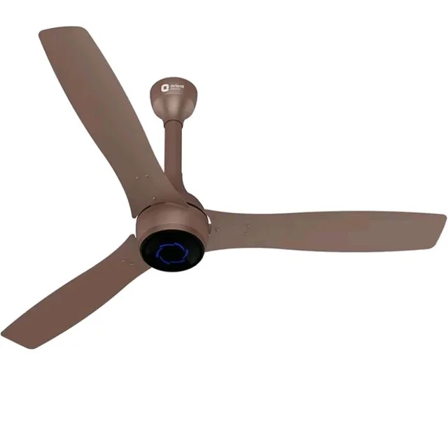 Orient Electric Newly Launched 1200 mm Aeon VC Smart BLDC ceiling fan for home |BEE 5-star rated | IOT Enabled & Remote Control | Two-Way Rotation | 5 year warranty by Orient | Tangerine Brown - Tangerine Brown