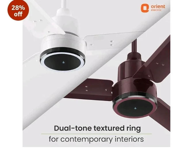 Orient Electric 1200 mm Zeno BLDC | BLDC energy saving ceiling fan with Remote |BEE 5-star rated | Saves up to 50% on electricity bills | 3-year warranty by Orient | White, pack of 1 - White