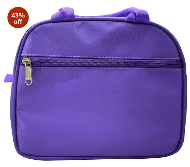 AseraPolycotton Insulated Lunch Bag for Kids, Tiffin Bag for Office/College/School, Lightweight, Durable Handles, Multiple Pockets (Mermaid 1 Pc), 1 Litre