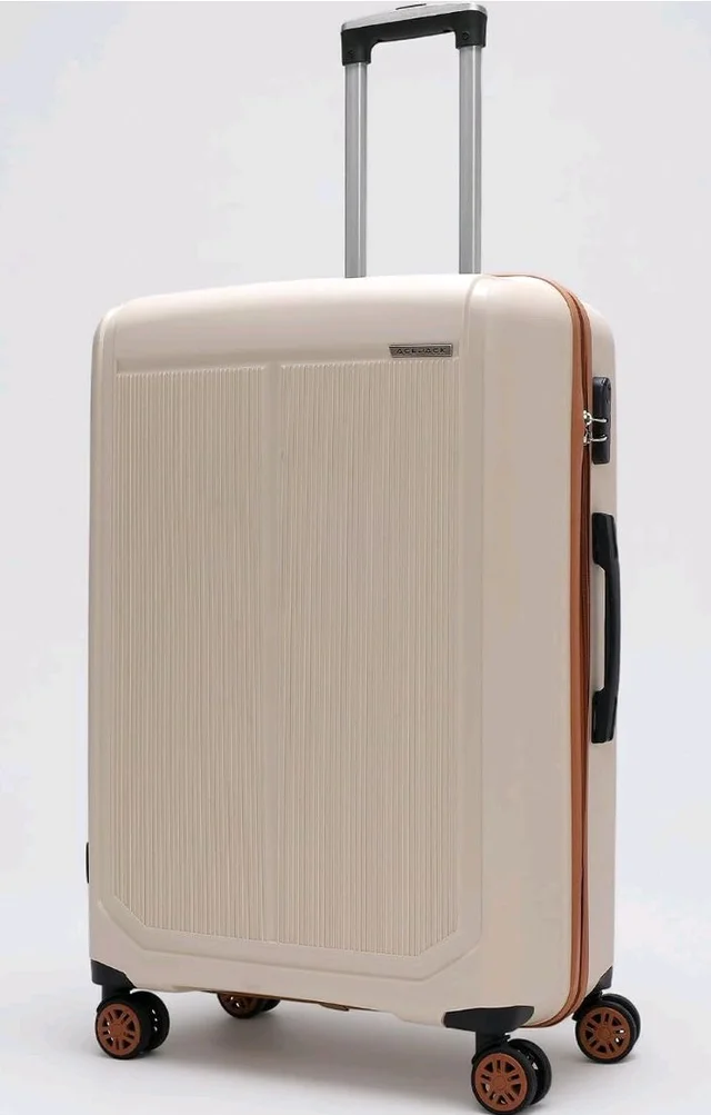 ACEPACK by Verage Megatron Pro Hard Side Polypropylene Luggage Medium Check in 74L | Lightweight Unbreakable Suitcase Set with 360° Silent Spinner Wheels, Number Lock & Telescopic Handle