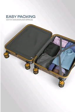 Safari Broadway 8 Wheels 65cm Medium Size Trolley Bag, Hard Case Polypropylene, 360 Degree Wheeling Checkin Luggage for Men & Women, Suitcase for Travel, Trolley Bags for Travel, Fossil
100+ bought in past month