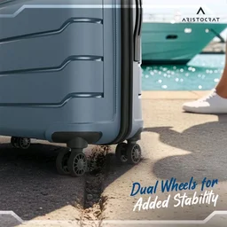Aristocrat Liberty 8 Wheel Medium Size (Check-in) Hard Case Trolley Bag, Lightweight Polypropylene Luggage, 68 CM, Combination Lock, Travel-Friendly, Unisex, 3-Yr Global Warranty, Spanish Blue
600+ bought in past month