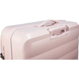 F Gear Valencia 65cm Medium German Makrolon Polycarbonate, Front-Opening Hard Luggage | 8 Super Silent 360° Spinner Wheels, Check-in Suitcase for Travel | Expandable, Lightweight, TSA Lock | Silk Rose