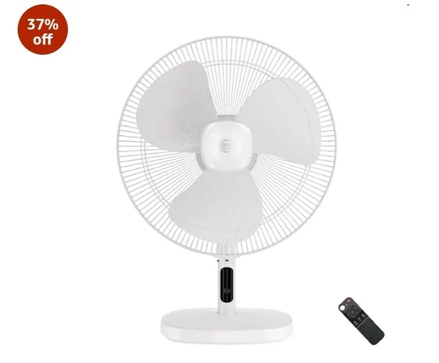 atomberg Renesa 400mm Table Fan | Ideal for Home & Office | Silent BLDC | high Air Delivery | 6 Speeds | 35W | Remote with Oscillation, Timer, Sleep | Easy to clean | 2 Years Warranty (Snow White)