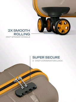 Safari Broadway 8 Wheels 65cm Medium Size Trolley Bag, Hard Case Polypropylene, 360 Degree Wheeling Checkin Luggage for Men & Women, Suitcase for Travel, Trolley Bags for Travel, Fossil
100+ bought in past month