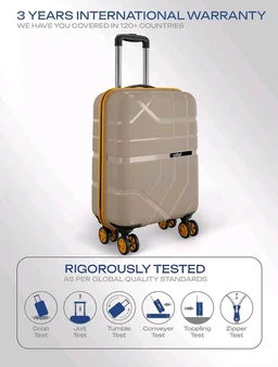 Safari Broadway 8 Wheels 65cm Medium Size Trolley Bag, Hard Case Polypropylene, 360 Degree Wheeling Checkin Luggage for Men & Women, Suitcase for Travel, Trolley Bags for Travel, Fossil
100+ bought in past month
