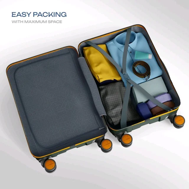 Safari Cabin Polycarbonate Spinner Thorium Neo 8 Wheels 55Cm Size Trolley Bag, Hard Case, 360º Wheeling Carry-On Luggage for Men & Women, Travel Bag, Suitcase for Travel, Dusk Green
200+ bought in past month