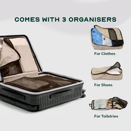 Assembly Rover Pro 20 Inch (55cm) Cabin Trolley Bag Hard Shell Polycarbonate Suitcase with Laptop Compartment Wide Trolley Design with TSA Lock 8 Spinner