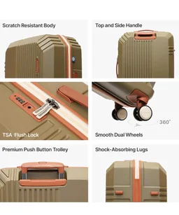 uppercase Vector Trolley Bag Large Size 75cm, Hardsided Suitcase (Brown)
Anti-Theft Zippers | 8 Smooth-Rolling Spinner Wheels | TSA-Approved Lock | 5.5 Years Warranty | Durable Polycarbonate Shell
50+ bought in past month