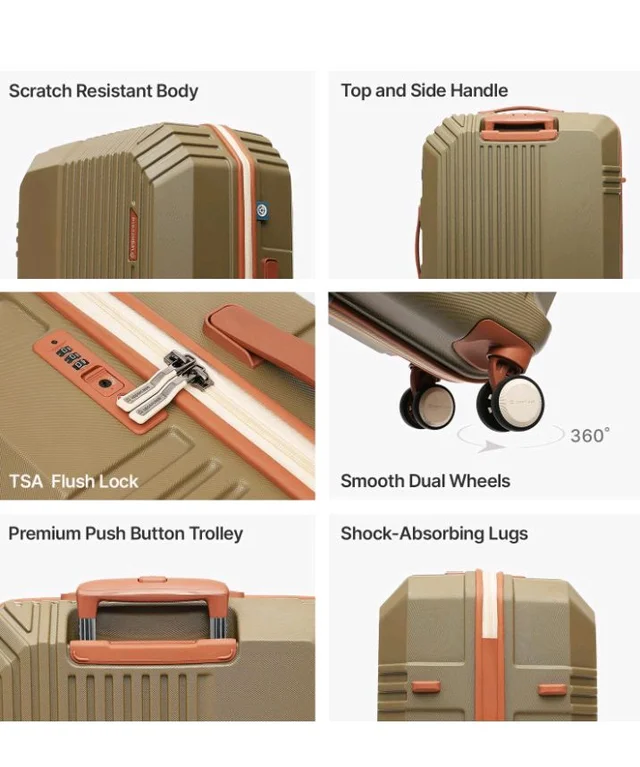 uppercase Vector Trolley Bag Large Size 75cm, Hardsided Suitcase (Brown)
Anti-Theft Zippers | 8 Smooth-Rolling Spinner Wheels | TSA-Approved Lock | 5.5 Years Warranty | Durable Polycarbonate Shell
50+ bought in past month
