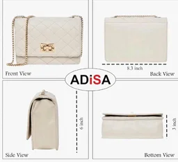 Women's Girls Party Sling Bag with Gold Chain (SL5090.)
100+ bought in past month