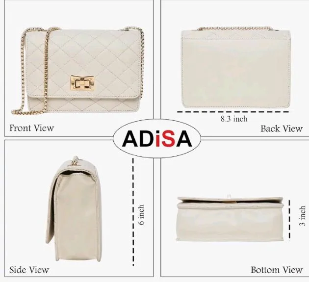 Women's Girls Party Sling Bag with Gold Chain (SL5090.)
100+ bought in past month