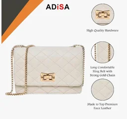 Women's Girls Party Sling Bag with Gold Chain (SL5090.)
100+ bought in past month