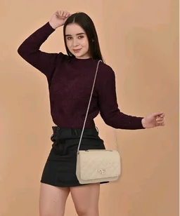 Women's Girls Party Sling Bag with Gold Chain (SL5090.)
100+ bought in past month