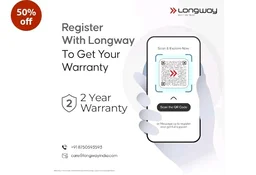 LONGWAY Kiger P1 1200 mm/48 inch Ultra High Speed 3 Blade Anti-Dust Decorative Star Rated Ceiling Fan 2 Years Warranty (Smoked Brown, Pack of 1)