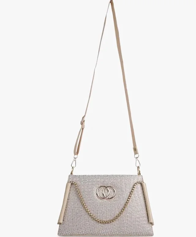 Gold Rose Women’s Faux Leather Sling Bag Wih Golden chain– Stylish Shoulder & Crossbody Bag | Party, Office & Daily Use Handbag
