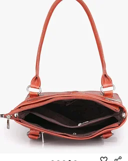 GENWAYNE Women’s Genuine Leather Handbag, Tan – Stylish Top-Handle Tote with 3 Compartments & Zipper Closure