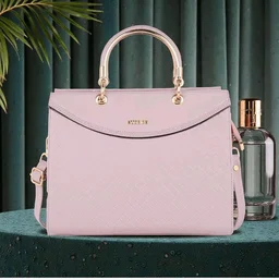 Fashion Handbag for Women | Designer Textured Satchel Purse | Removable Strap | Premium Zip Closure | Trendy Bag for Office, Shopping, Travel & Daily Use