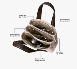 Lavie Signature Women's Nashville 3C Satchel Handbag | Satchel Bag for Work | Ladies Purse | Stylish Shoulder Bag | Gift For Women