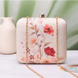Artklim Printed Clutch Bag for Women with Detachable Strap
