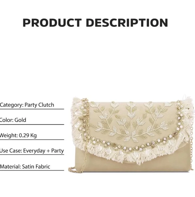 the store
4.6 out of 5 stars 9
Lavie Signature Women's Irvine Embroidered Envelop Clutch | Ladies purse |Gift For Women
