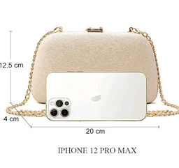 INOVERA (LABEL) Women Evening Hand Clutch | Ladies Party Wedding Purse with Chain Strap