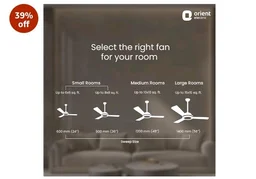 Orient Electric Apex-FX 1200mm Ceiling Fan for Home| BEE 1 Star Rated Energy Efficient Fan| Rust Resistant | Strong and Powerful Motor | 2 Years Warranty by Orient | Smoke Brown - Pack of 1