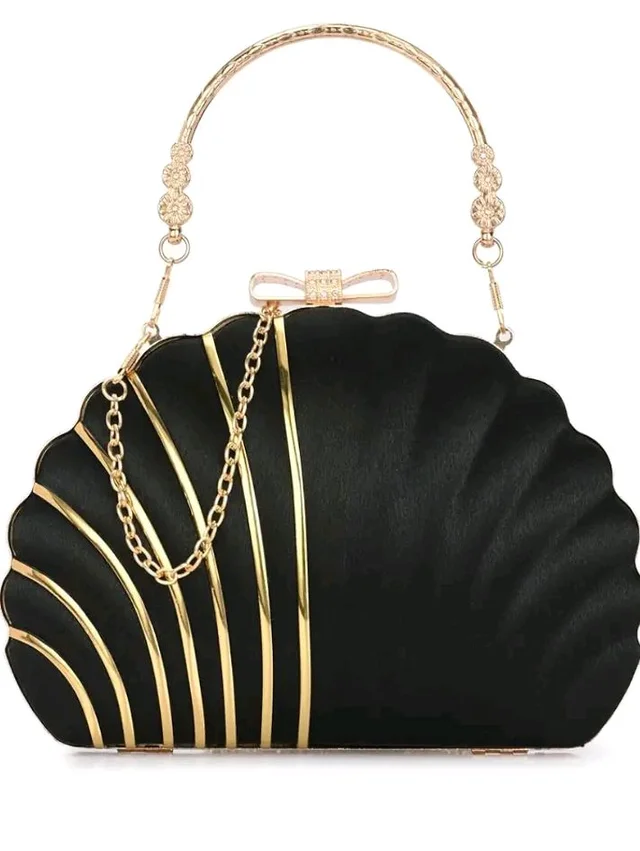 TOOBA Handicraft Clutch Purse For Women with Designer Piping Shell Clutch