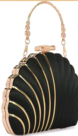 TOOBA Handicraft Clutch Purse For Women with Designer Piping Shell Clutch