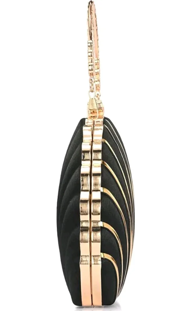 TOOBA Handicraft Clutch Purse For Women with Designer Piping Shell Clutch