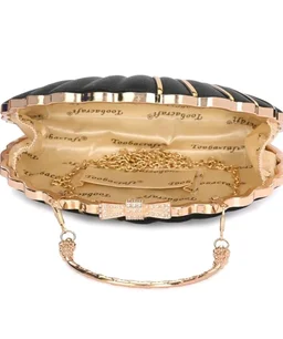 TOOBA Handicraft Clutch Purse For Women with Designer Piping Shell Clutch