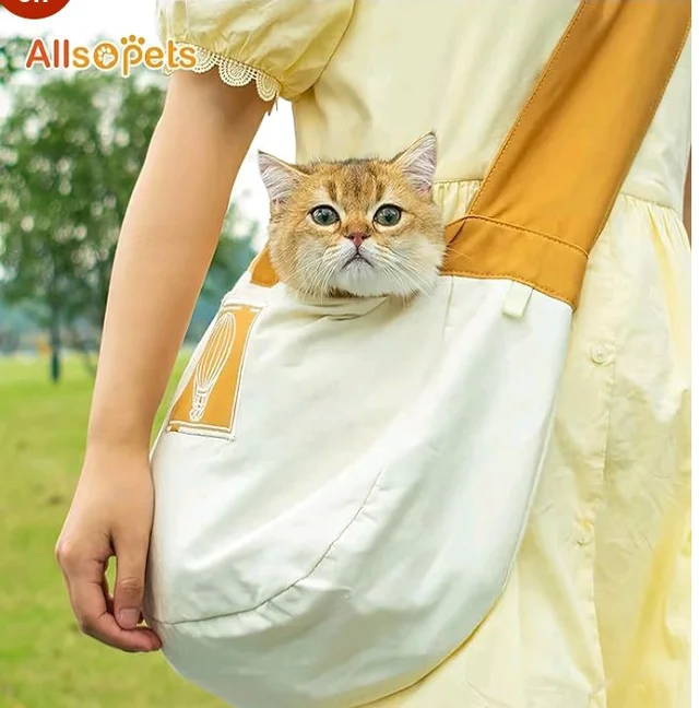 Cature Care by Nature Dog Purse Carrier for Small Dogs, Airline Approved Soft Sided Pet Carrier with Pockets, Ventilated Dog Carrying Bag for Puppy Cat Travel Supplies Bag (Beige)