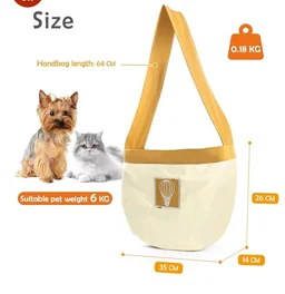 Cature Care by Nature Dog Purse Carrier for Small Dogs, Airline Approved Soft Sided Pet Carrier with Pockets, Ventilated Dog Carrying Bag for Puppy Cat Travel Supplies Bag (Beige)