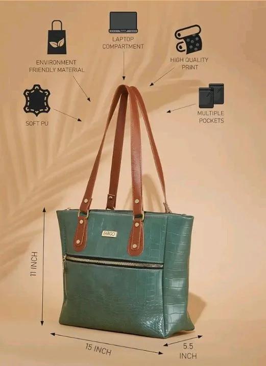 Fargo Vegan Leather Hand Bags for Women Stylish | Tote Bag for Woman