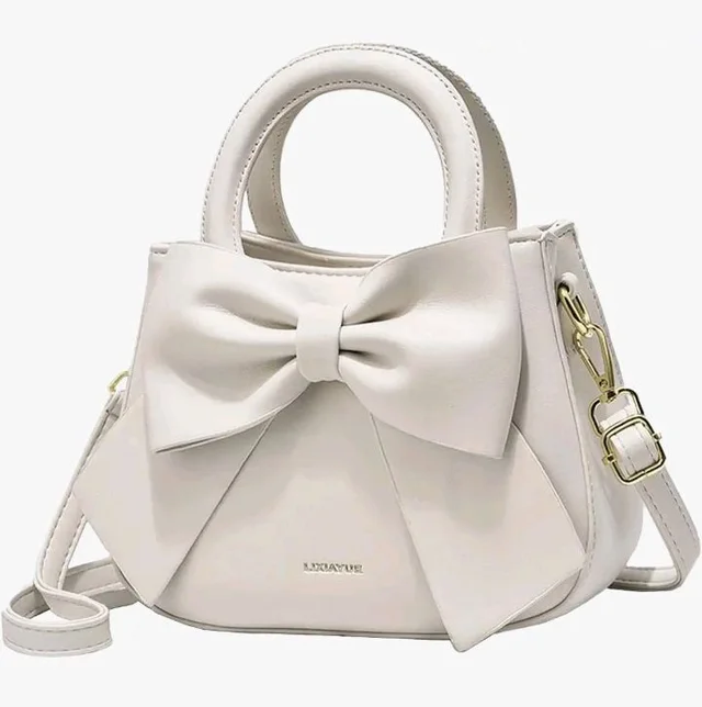 SYGA Women Bow Handheld Shoulder Bag Crossbody Fresh And Sweet Girly Style Small Bucket Bag