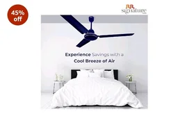 RR Signature 1200MM Morpheus High Speed Ceiling Fan I Saves 873 Annually I 2 Year Warranty, Ceiling Fan for Home (Oxford Blue)