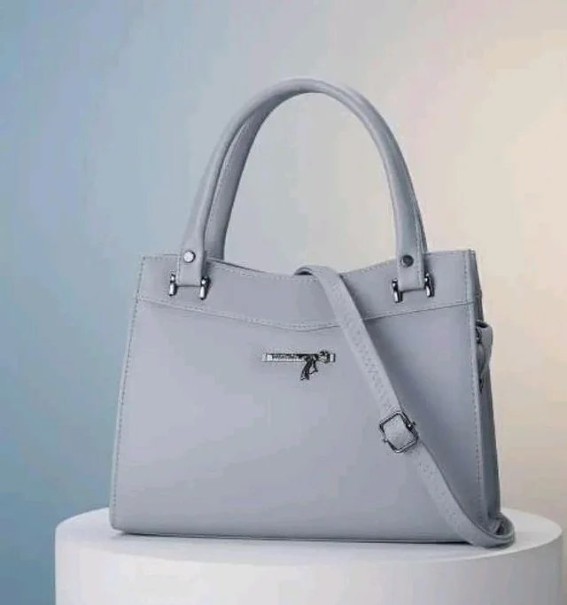 Leather Sling Bag for Girls & Women - Compact PU Handbag with Detachable Strap - Lightweight Everyday