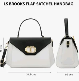 Lavie Signature Women's Brooks Flap Satchel Bag | Satchel Handbag for Work | Ladies Purse | Stylish Shoulder Bag | Gift for Women
