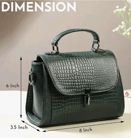store
4.2 out of 5 stars 105
Steve Jhonson Genuine Leather Croc Style Hand Design Women Sling Shoulder Handbag Satchel ToteBag | Double Handle - Sling Belt - Metal Logo Embossed |