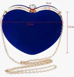 Visit the store
4.2 out of 5 stars 613
TOOBA Handicraft Women's Velvet Clutch Purse | Heart Design Bag, Bridal Purse & Party Handbag Design & Pearl Lock – Wedding & Special Occasion Clutch