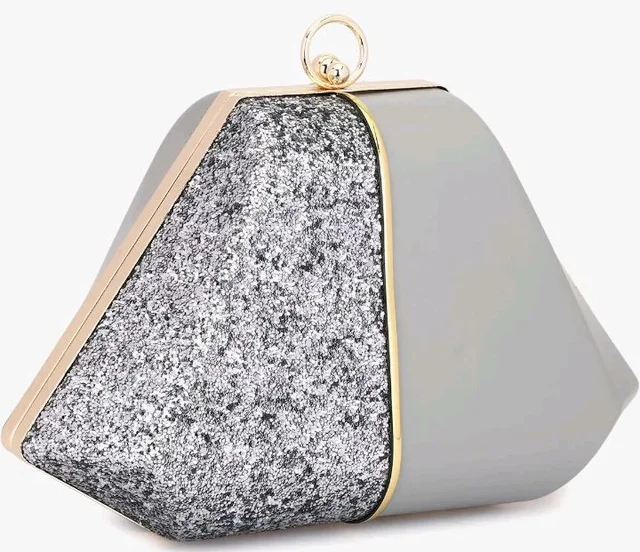 TOOBA Handicraft Women's Box Clutch Bag Purse | Designer Evening Bag, Bridal Purse & Party Handbag Design & Jeweled Clasp – Wedding & Special Occasion Clutch