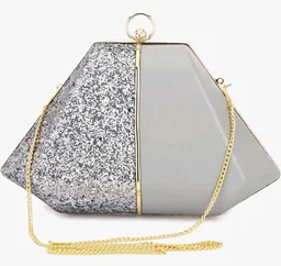 TOOBA Handicraft Women's Box Clutch Bag Purse | Designer Evening Bag, Bridal Purse & Party Handbag Design & Jeweled Clasp – Wedding & Special Occasion Clutch