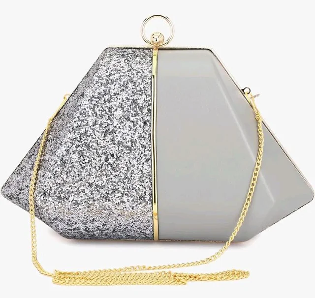TOOBA Handicraft Women's Box Clutch Bag Purse | Designer Evening Bag, Bridal Purse & Party Handbag Design & Jeweled Clasp – Wedding & Special Occasion Clutch