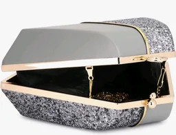 TOOBA Handicraft Women's Box Clutch Bag Purse | Designer Evening Bag, Bridal Purse & Party Handbag Design & Jeweled Clasp – Wedding & Special Occasion Clutch