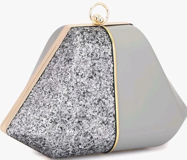 TOOBA Handicraft Women's Box Clutch Bag Purse | Designer Evening Bag, Bridal Purse & Party Handbag Design & Jeweled Clasp – Wedding & Special Occasion Clutch