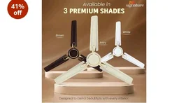 RR Signature Dhoom 1200MM Star-rated BEE Certified Energy Efficient 52-Watt High Speed Ceiling Fan For Home (Ivory), 2 Year Warranty