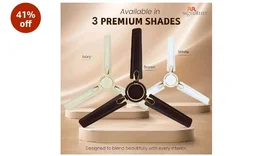 RR Signature Dhoom 1200MM Star-rated BEE Certified Energy Efficient 52-Watt High Speed Ceiling Fan For Home (Brown), 2 Year Warranty